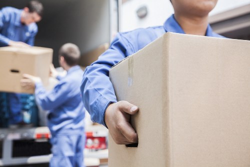 Commercial moving team planning a business relocation in Hornsey