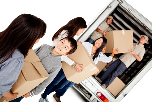 Removal team planning a house move in Hornsey street