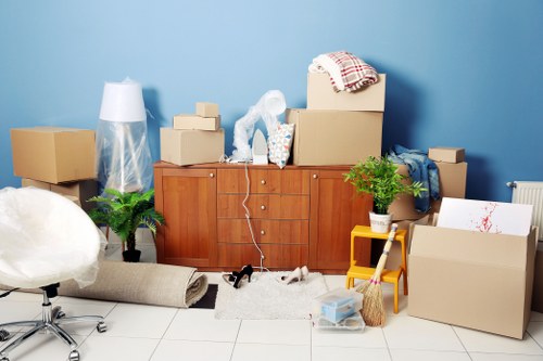 Furniture removals Hornsey team navigating stairs and tight access