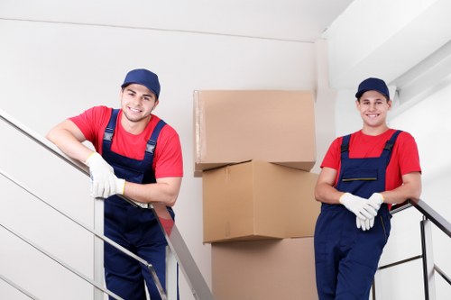Business relocation transport and office moving support