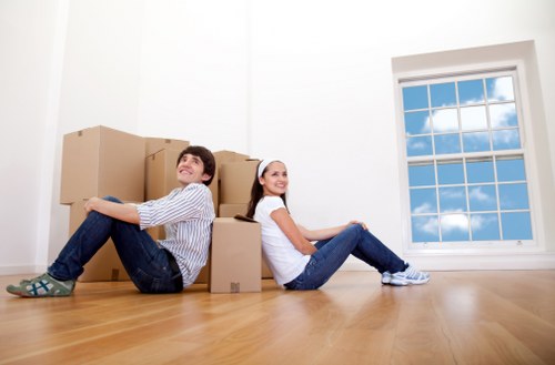 Local removals vehicle serving Hornsey residential streets
