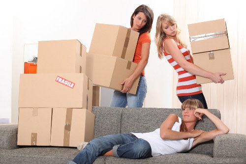 Hornsey moving team protecting sofas and wardrobes during relocation