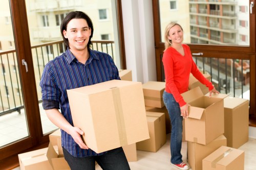 Preparing belongings for removal truck hire in Hornsey